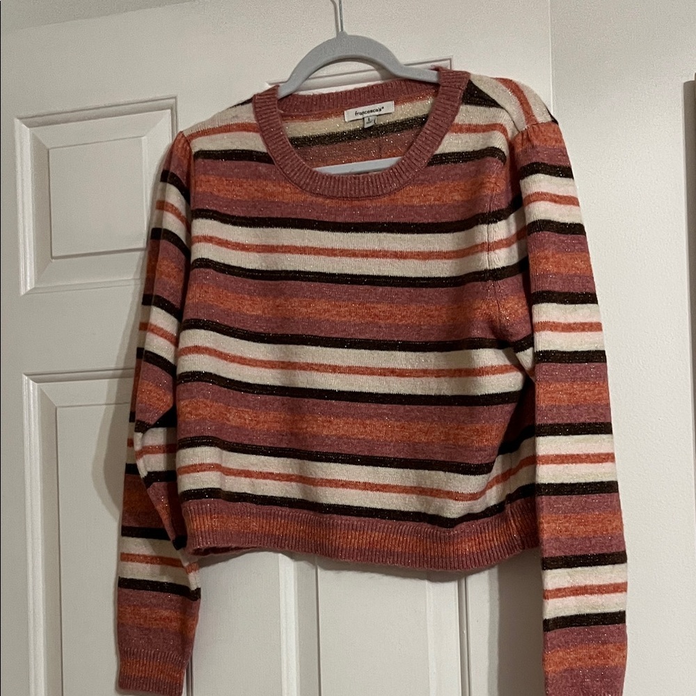 Striped Cropped Sweater
